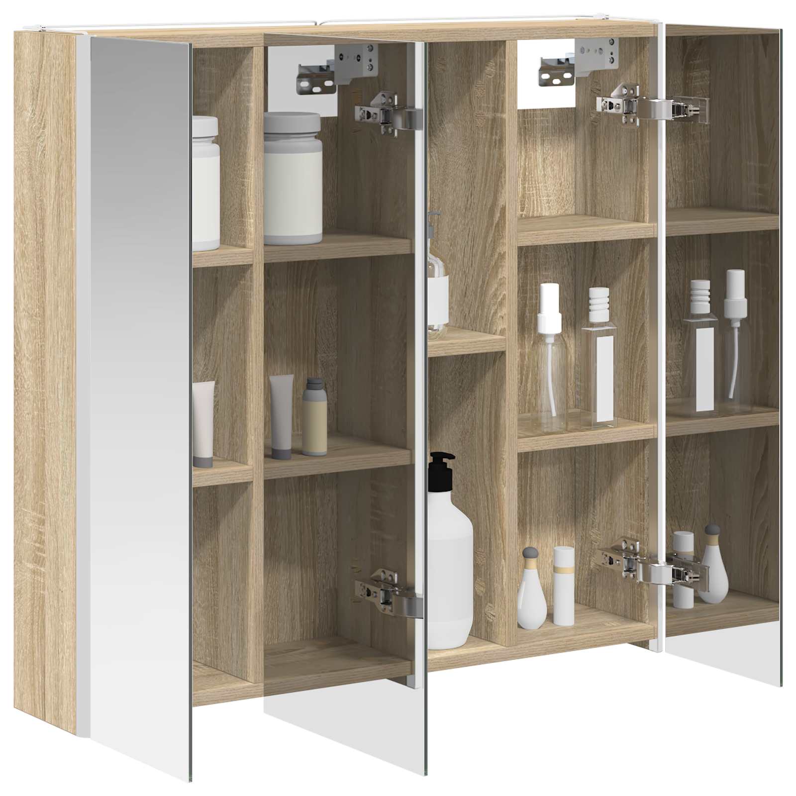 Kupaonski ormar s ogledalom Sonoma hrast 73.5 x 15.5 x 70 cm