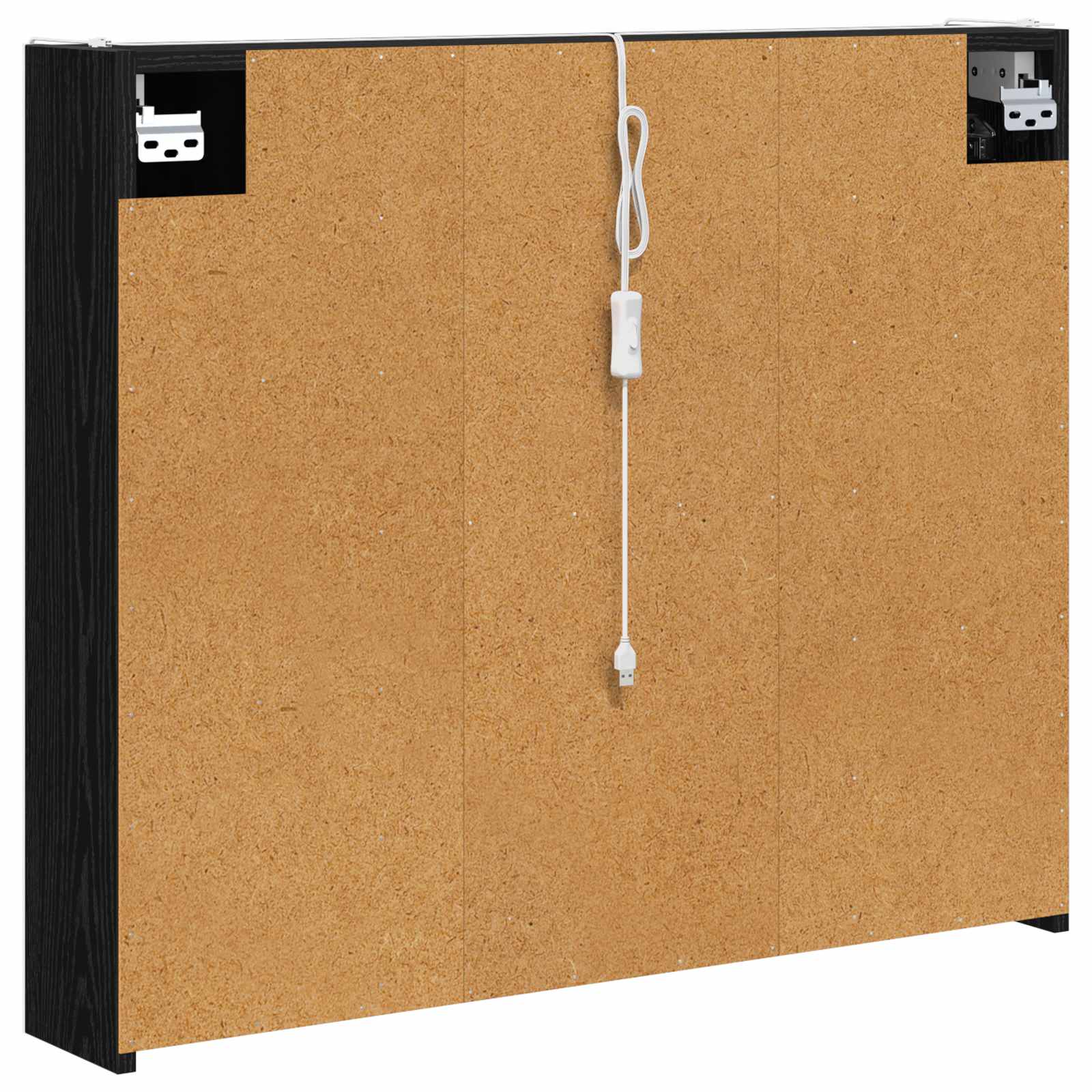 Kupaonski ormar s ogledalom Crni hrast 83,5 x 15,5 x 70 cm