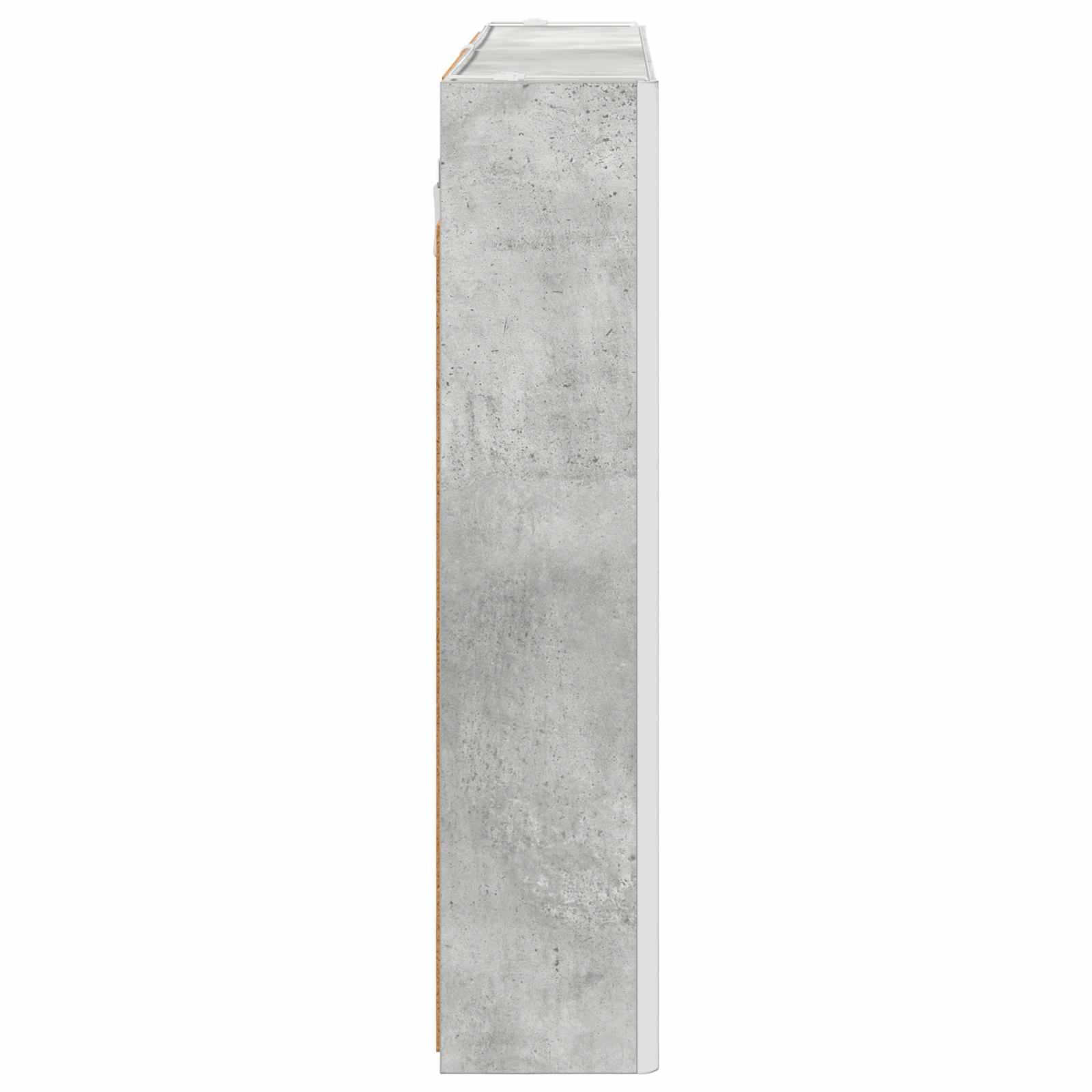 Kupaonski ormar s ogledalom Betonski sivi 103,5 x 15,5 x 70 cm