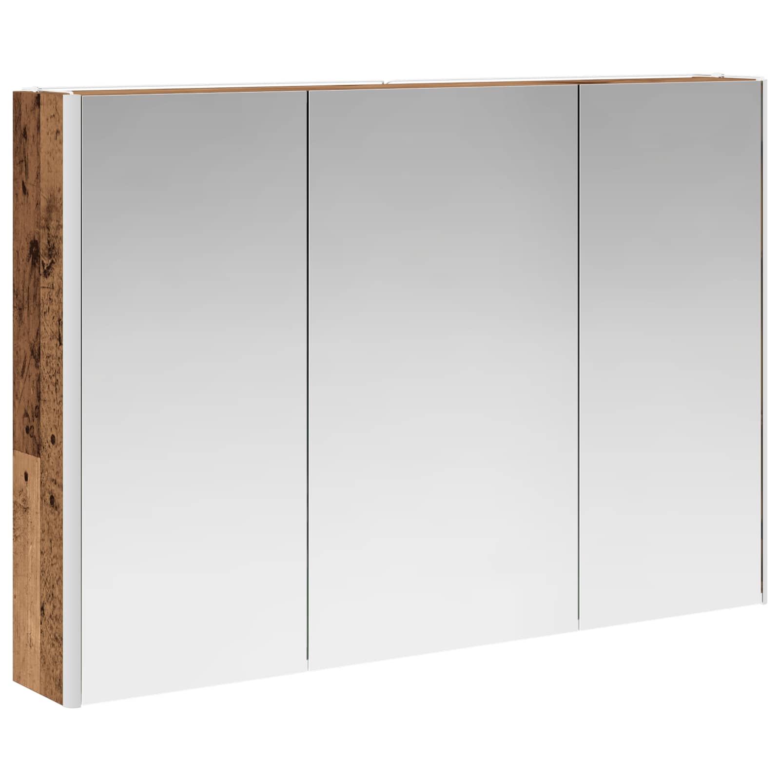 Kupaonski ormar s ogledalom Staro drvo 103,5 x 15,5 x 70 cm