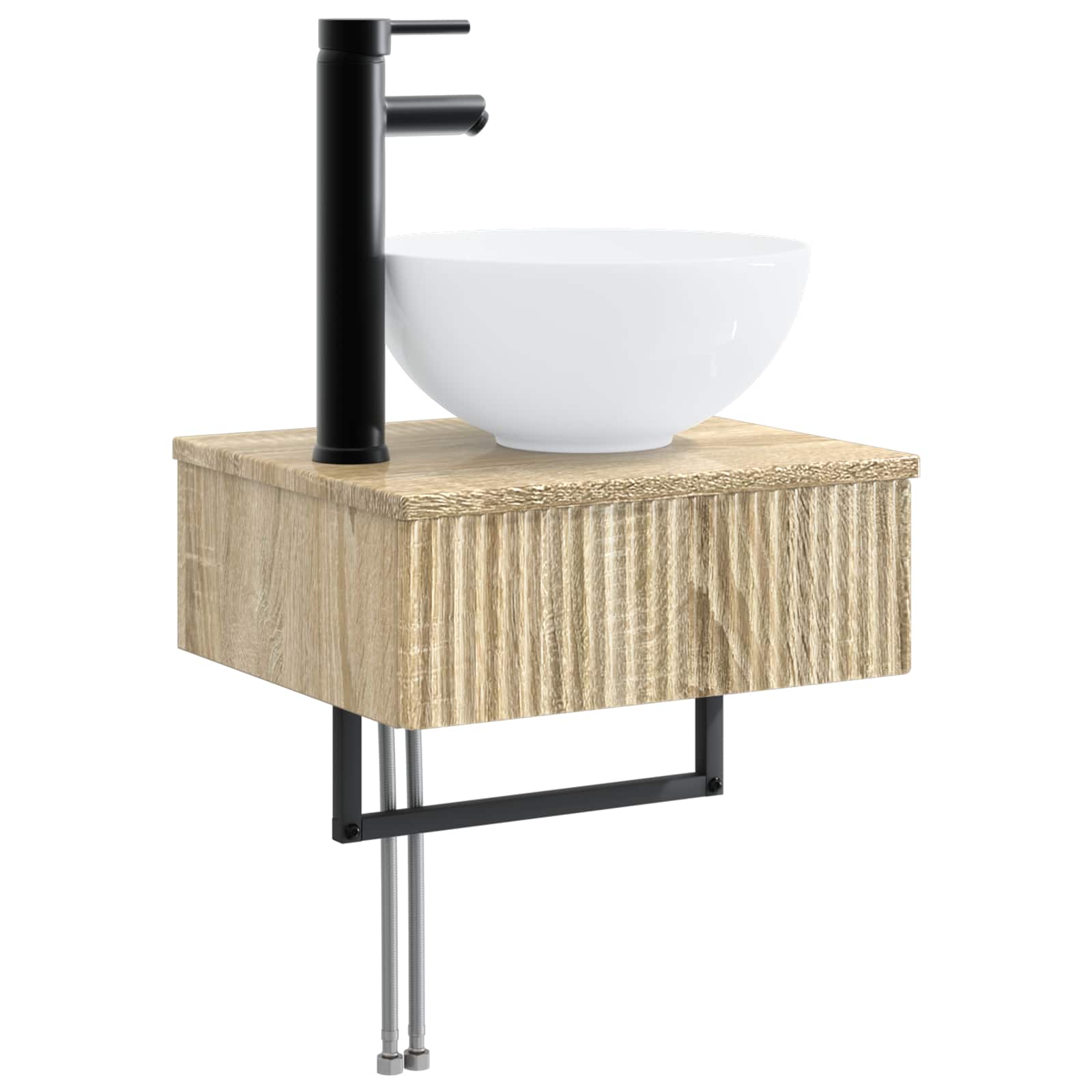 Set ormarića za kupaonicu 4 pcs Hrast sonoma