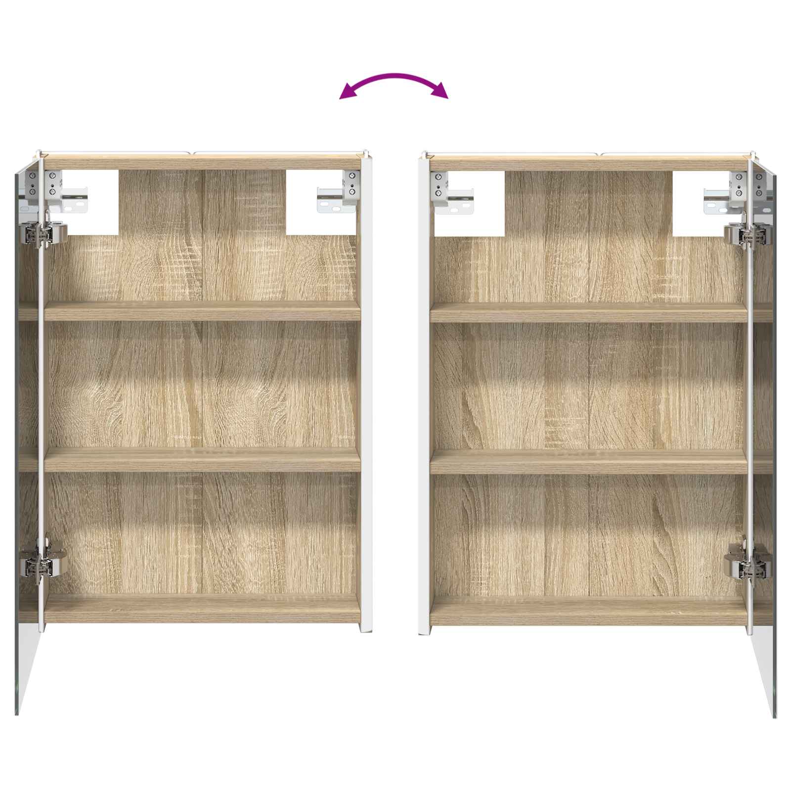 Set ormarića za kupaonicu 5 pcs Hrast sonoma