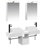 Set ormarića za kupaonicu 5 pcs Bijela 50 x 14,5 x 70 cm