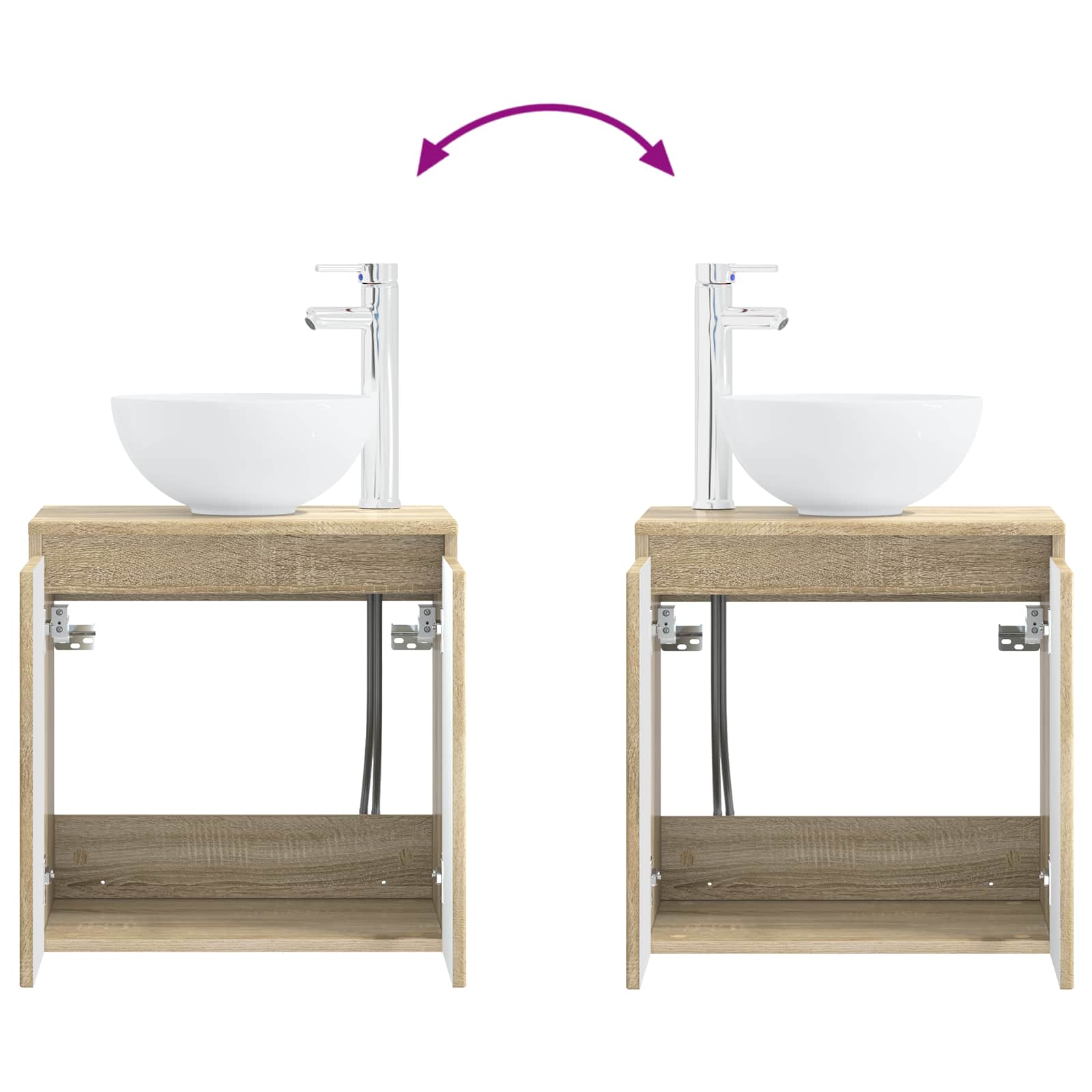 Set ormarića za kupaonicu 4 pcs Hrast sonoma 100 x 14,5 x 70 cm
