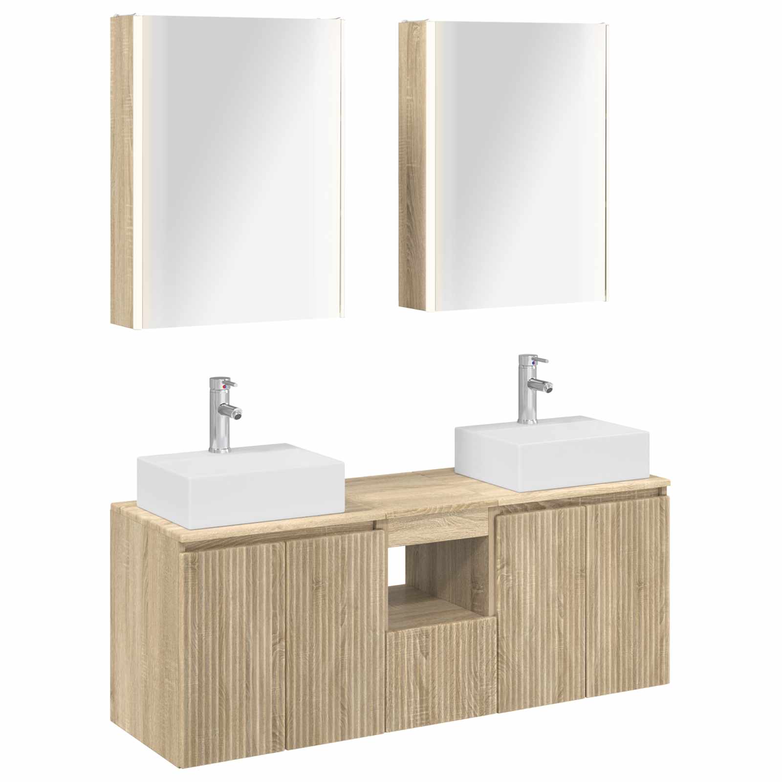 Set ormarića za kupaonicu 5 pcs Hrast sonoma Konstruirano drvo