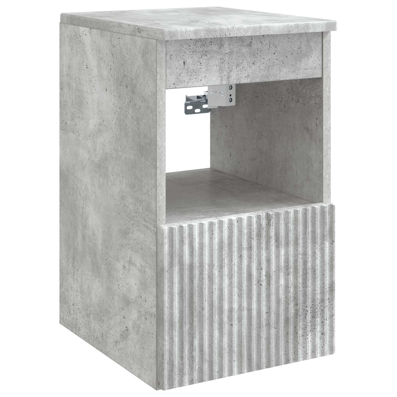Set ormarića za kupaonicu 4 pcs Betonska siva Konstruirano drvo
