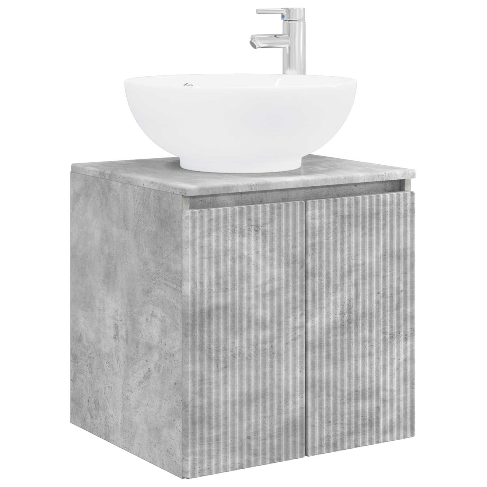 Set ormarića za kupaonicu 4 pcs Betonska siva Konstruirano drvo