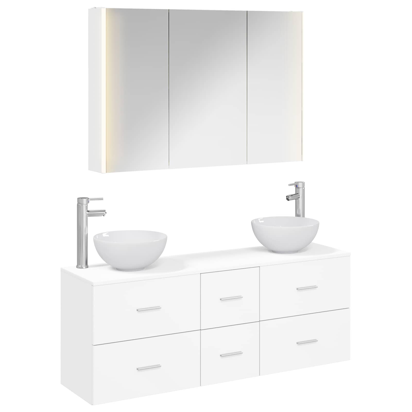 Set namještaja za kupaonicu 4 pcs Bijela