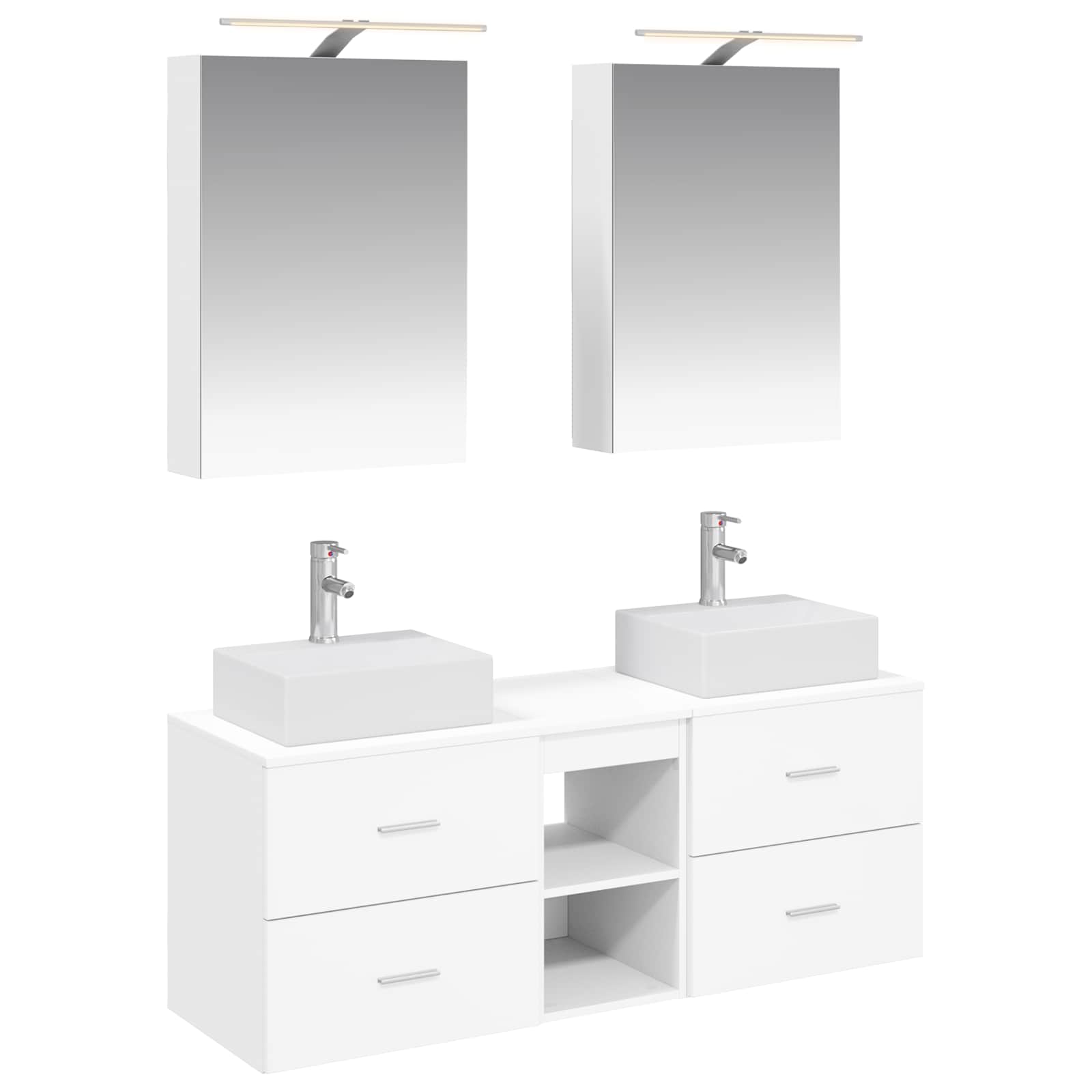 Set namještaja za kupaonicu 5 pcs Bijela