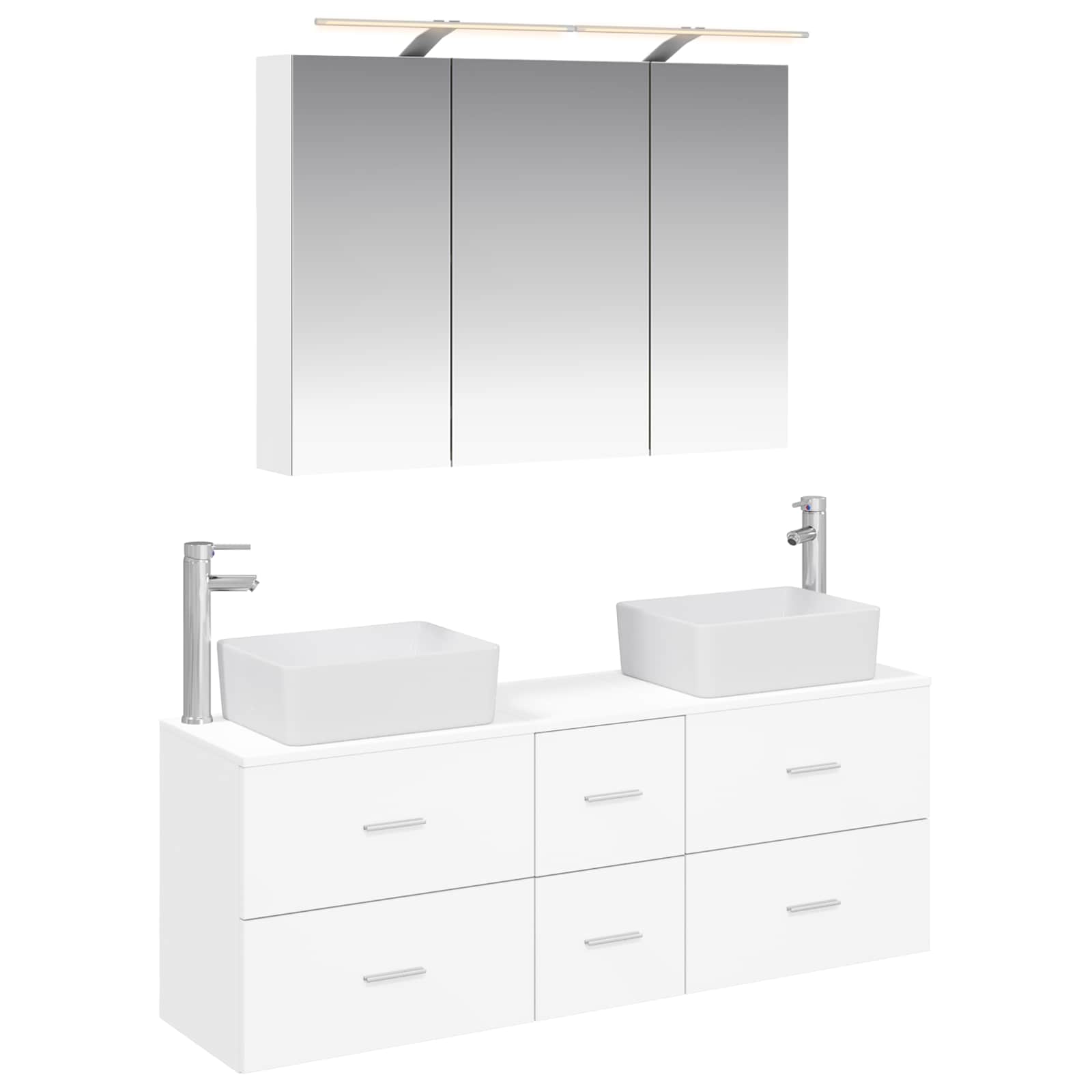 Set namještaja za kupaonicu 4 pcs Bijela