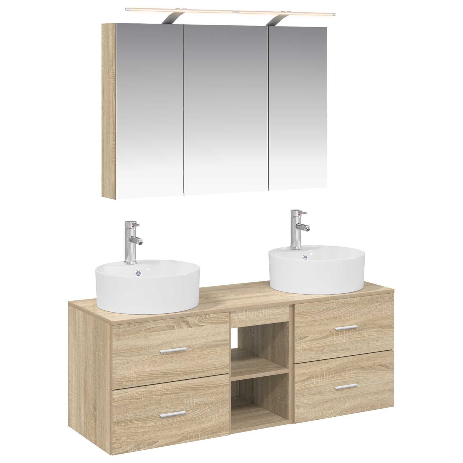 Set namještaja za kupaonicu 4 pcs Hrast sonoma