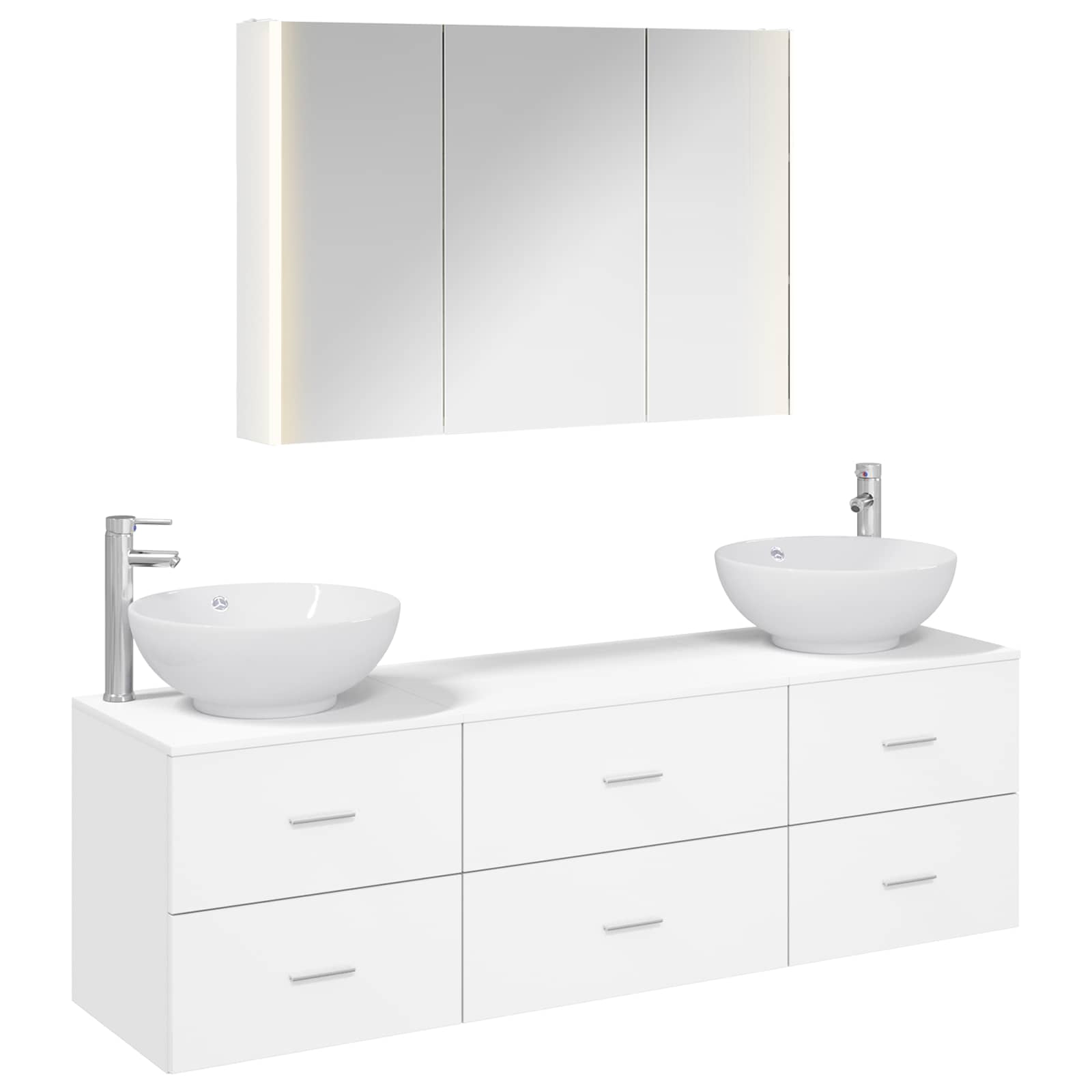 Set namještaja za kupaonicu 4 pcs Bijela