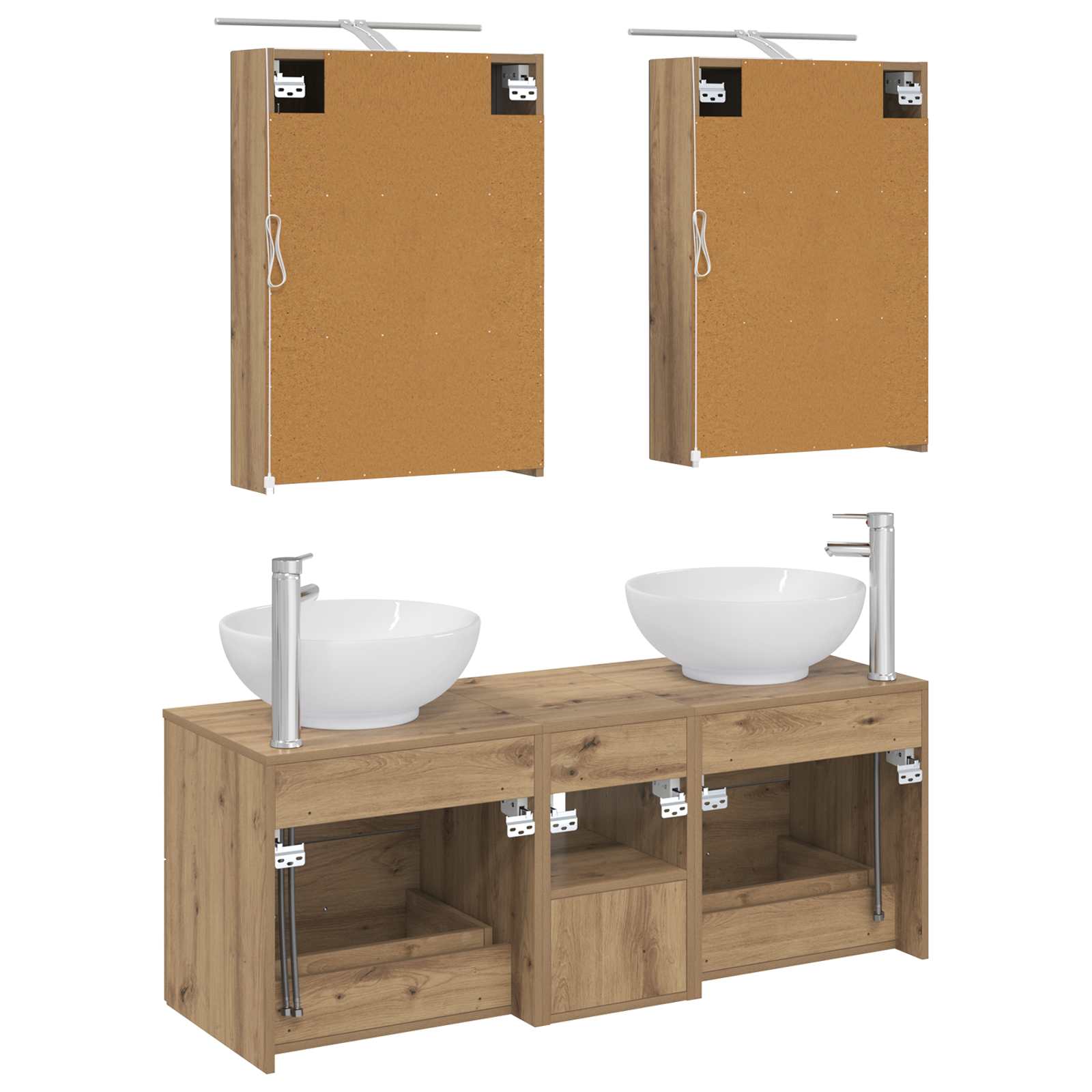 Set namještaja za kupaonicu 5 pcs Hrast artisan