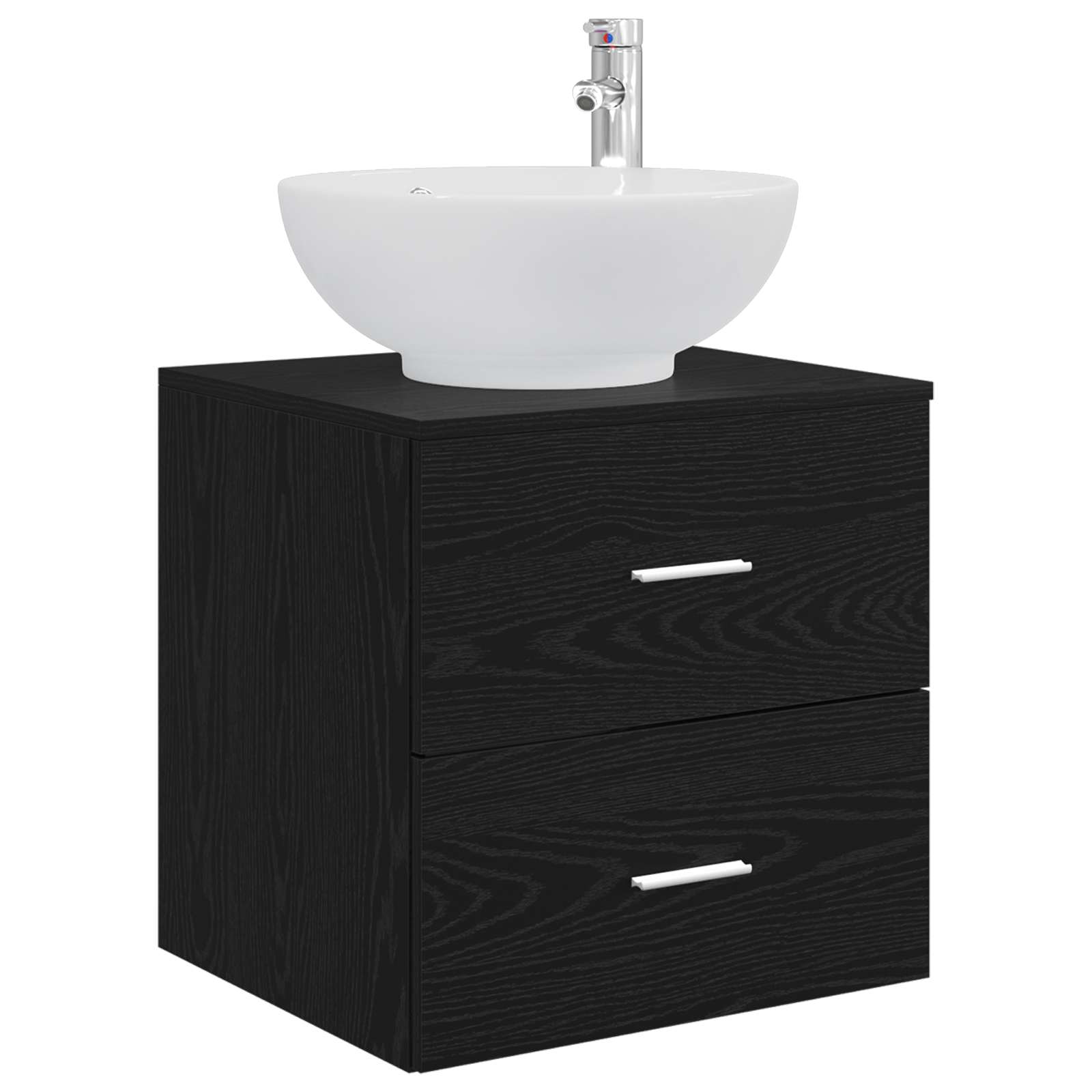 Set namještaja za kupaonicu 4 pcs Crni hrast