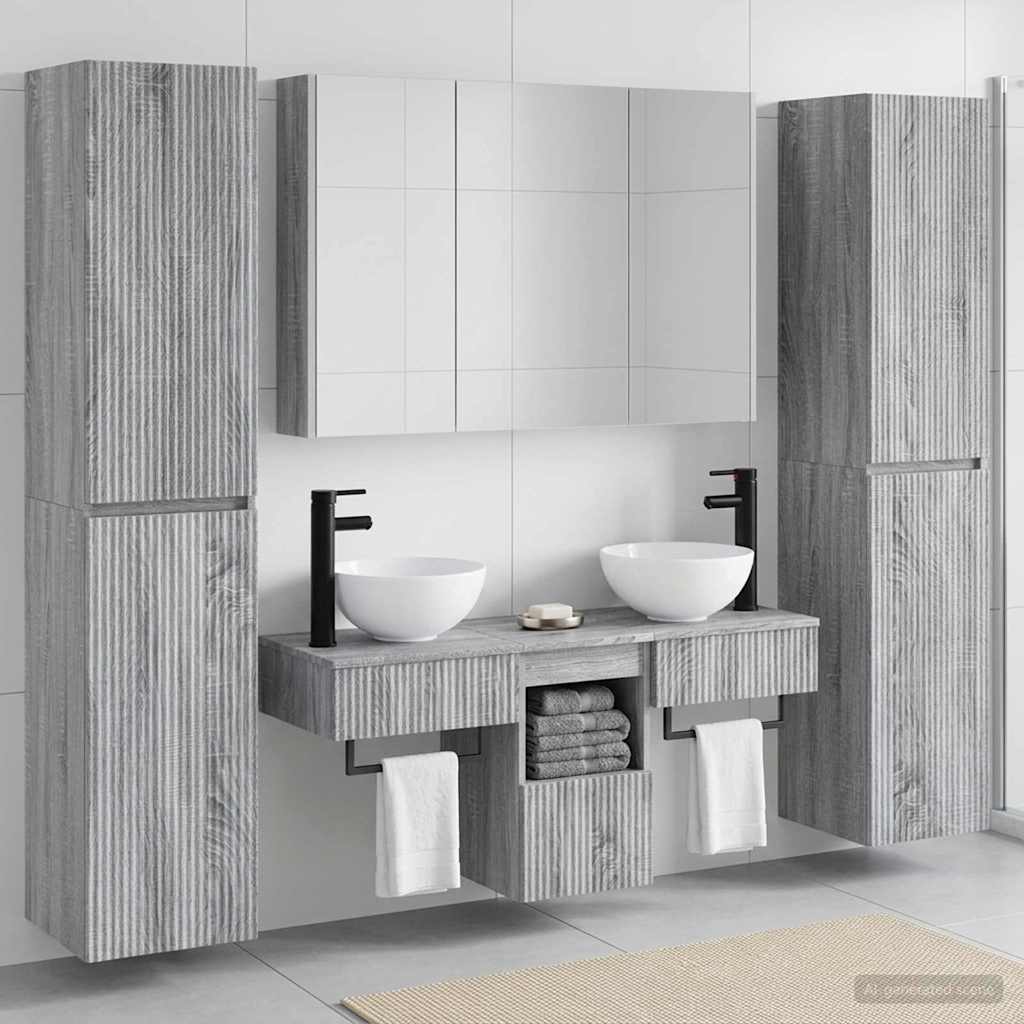 Set namještaja za kupaonicu 6 pcs Siva Sonoma