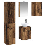 Set ormarića za kupaonicu 5 pcs Staro drvo 40 x 10,5 x 60,5 cm