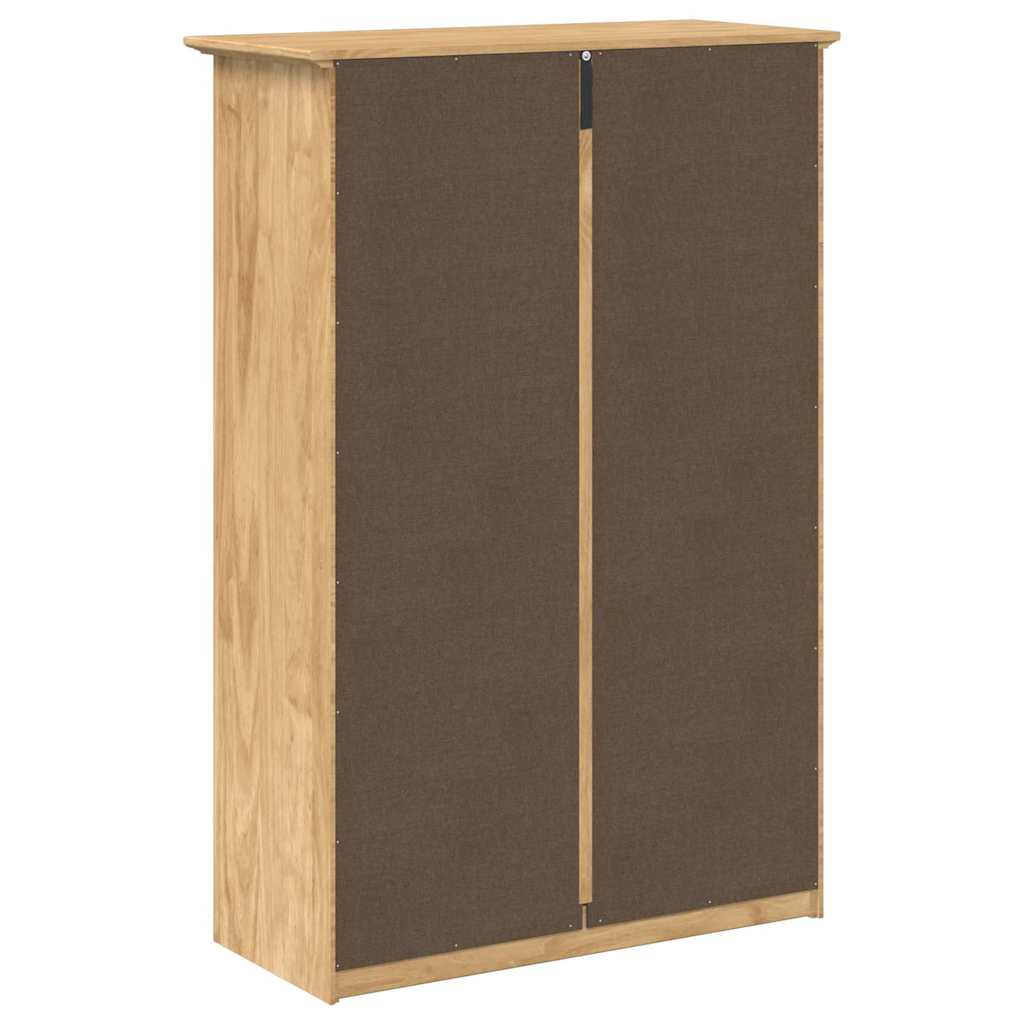 Polica za cipele s ladicama BODO Medeno smeđa 80 x 35 x 118 cm