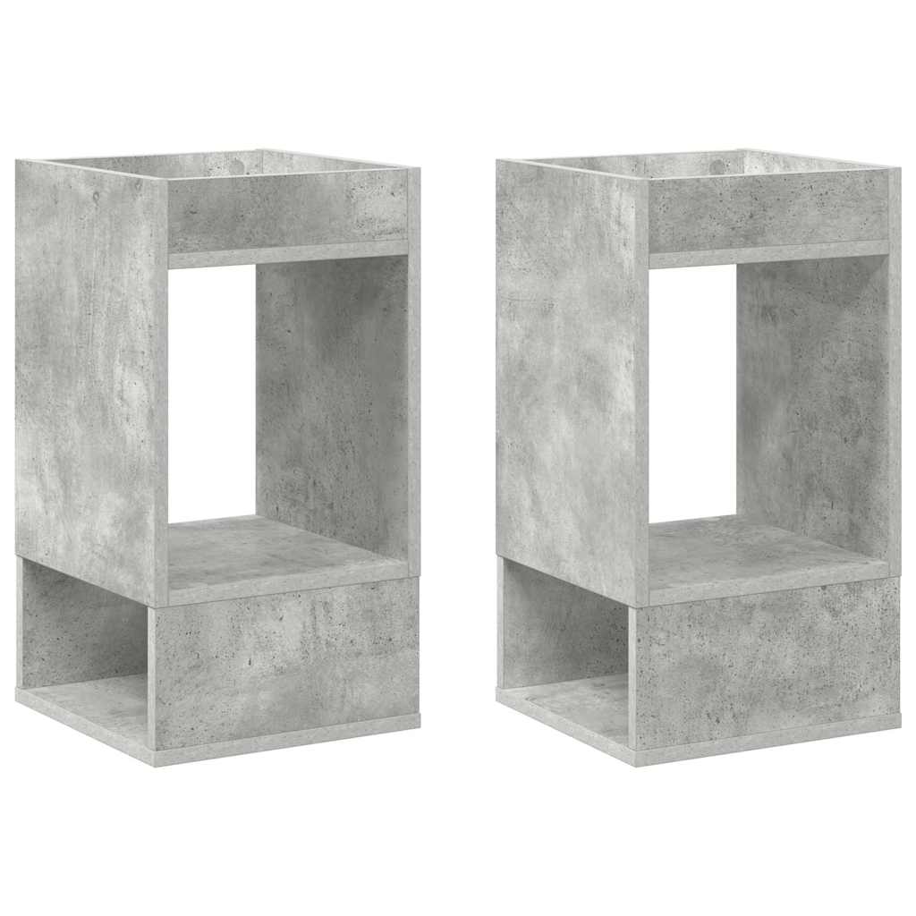 Konačna Stolić 2 pcs Betonski sivi 30 x 30 x 56 cm