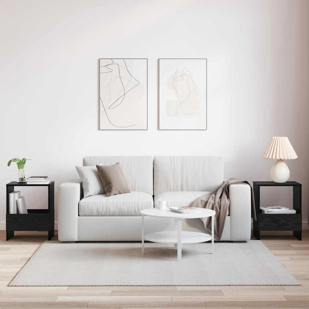 Polica za časopise 2 pcs Crni hrast 35 x 30 x 45 cm
