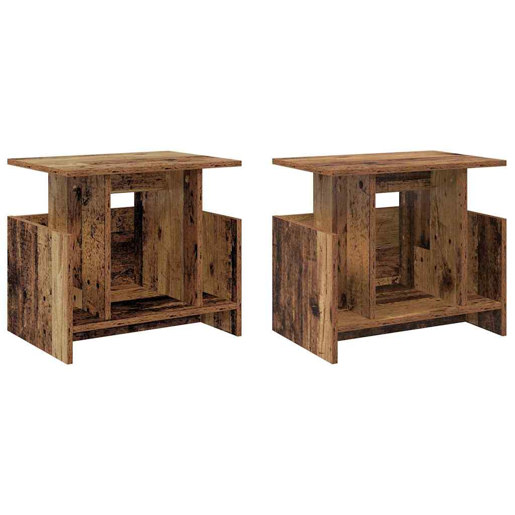 TV stalak 2 pcs Staro drvo 50 x 35 x 45 cm Konstruirano drvo