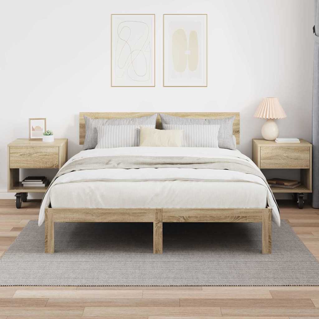 Noćni ormarić 2 pcs Sonoma hrast 40,5 x 40 x 48 cm