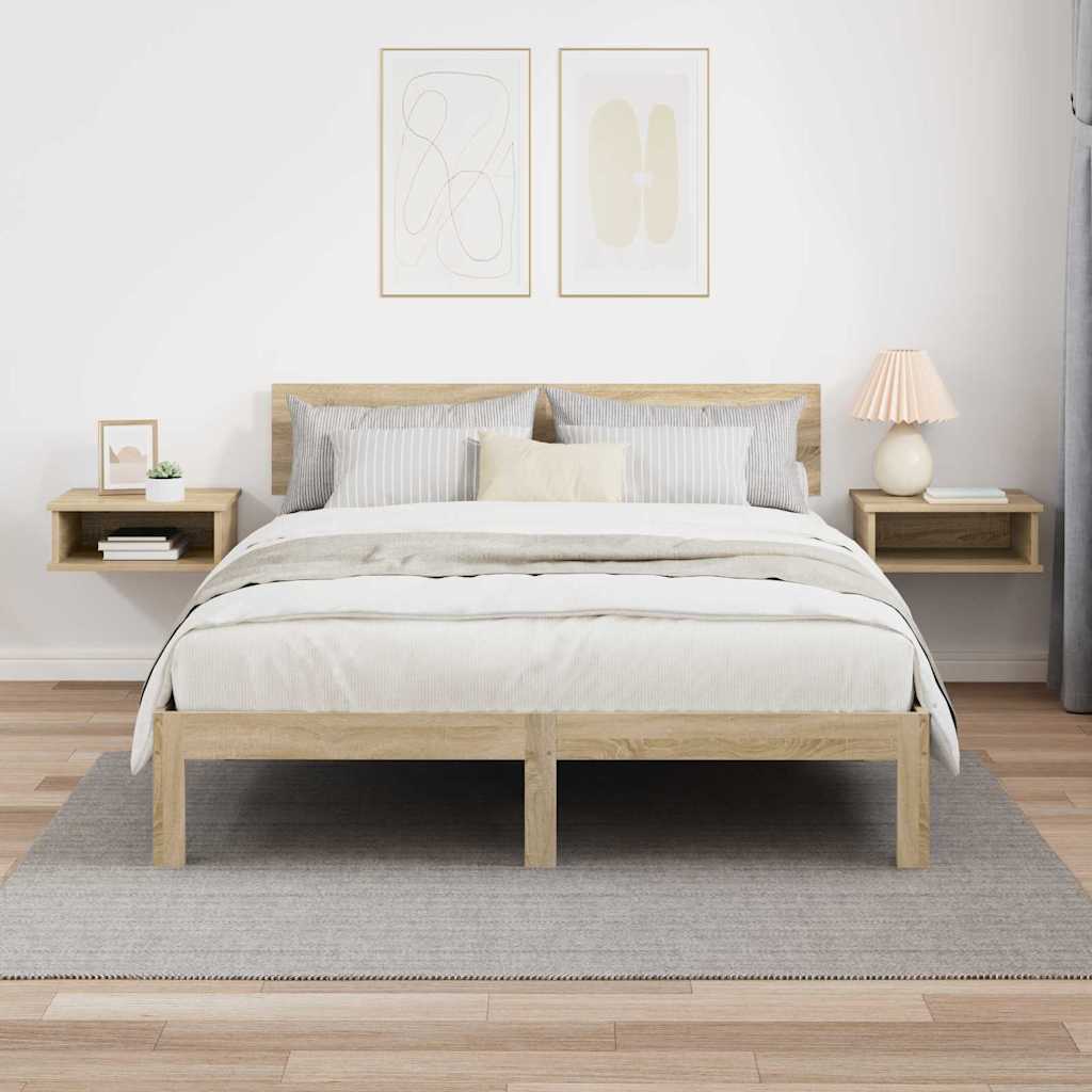 Noćni ormarić 2 pcs Sonoma hrast 40 x 31 x 15 cm