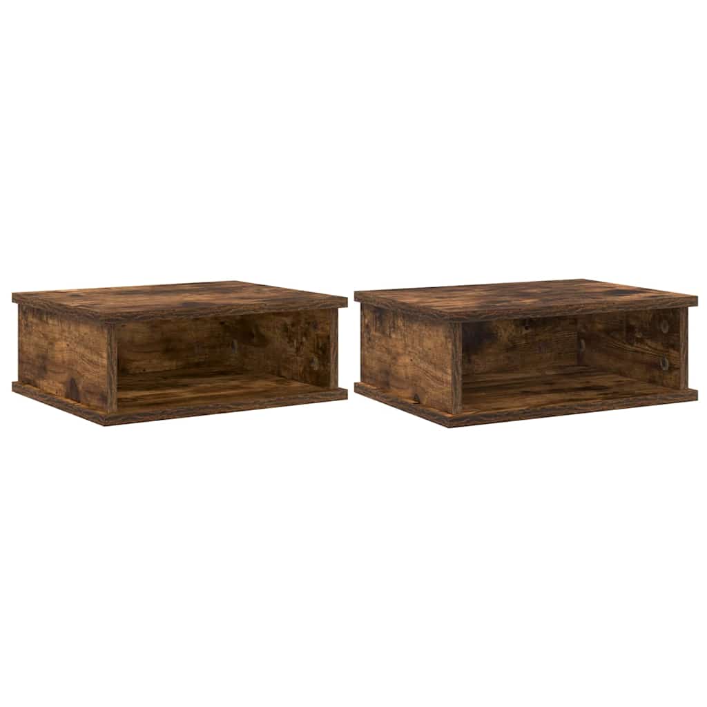 Noćni ormarić 2 pcs Dimljeni hrast 40 x 31 x 15 cm