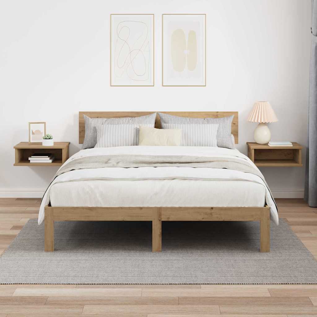 Noćni ormarić 2 pcs Umjetnički hrast 40 x 31 x 15 cm