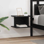 Noćni ormarić 2 pcs Crni hrast 40 x 30 x 25 cm