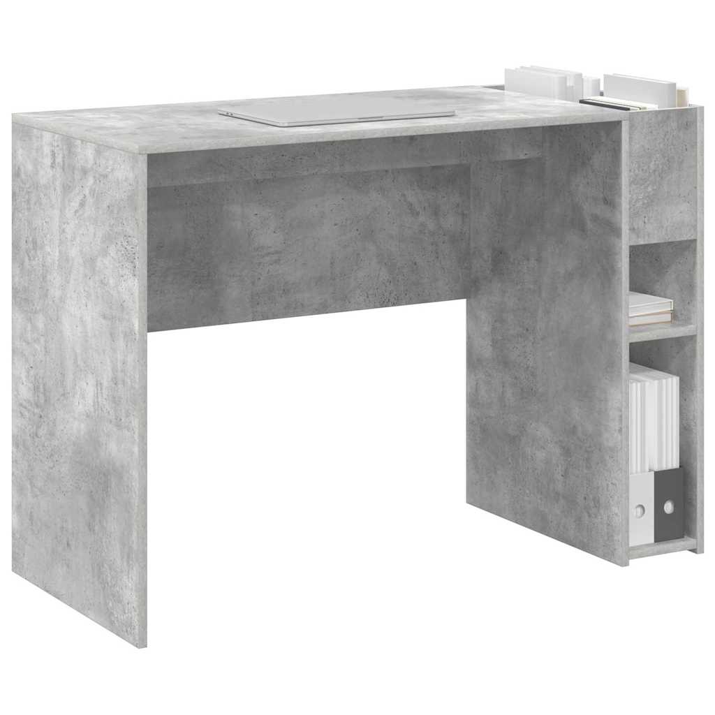 Stol Betonski sivi 109 x 50 x 78 cm Konstruirano drvo