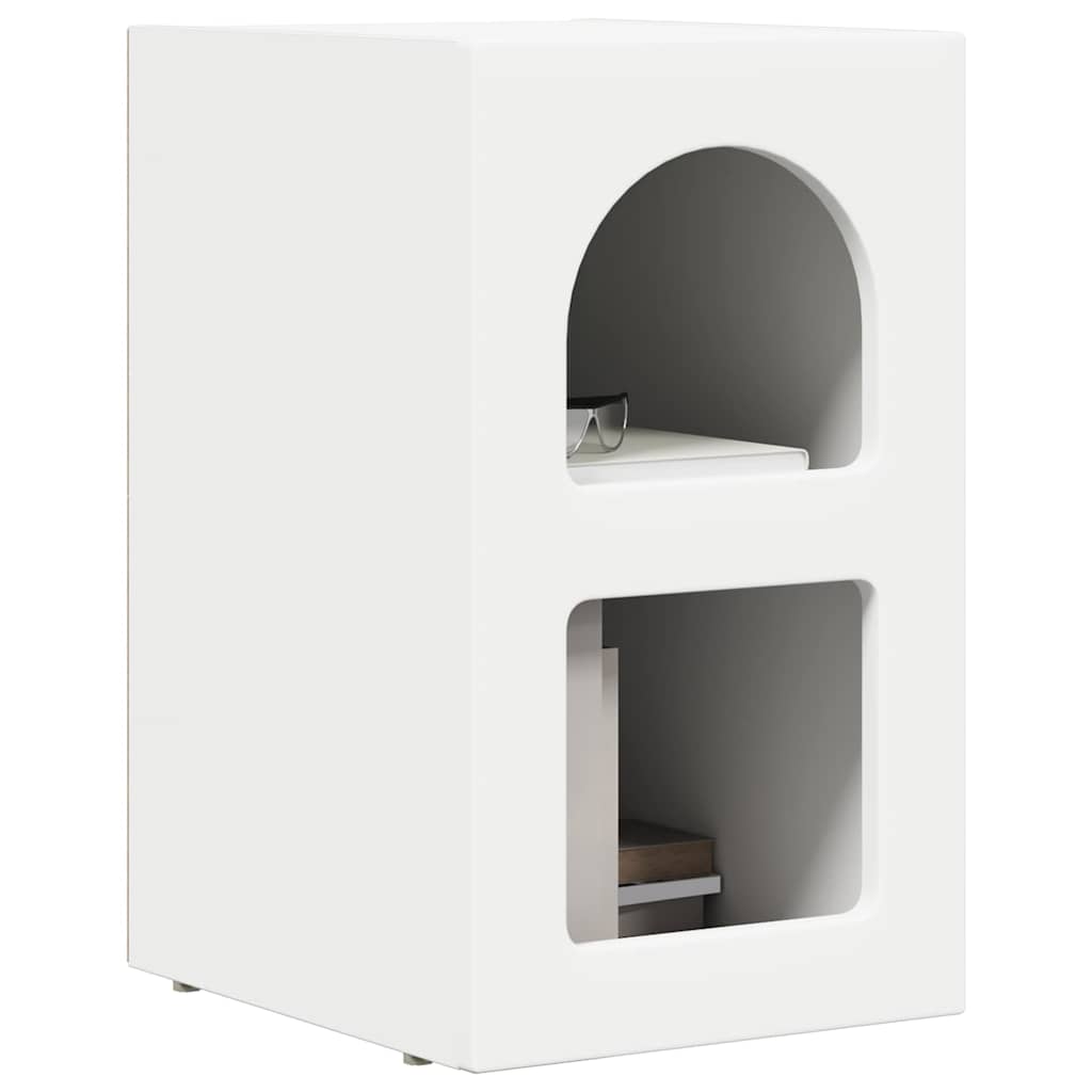 Noćni ormarić 2 pcs Bijelo 29,5 x 33,5 x 50 cm