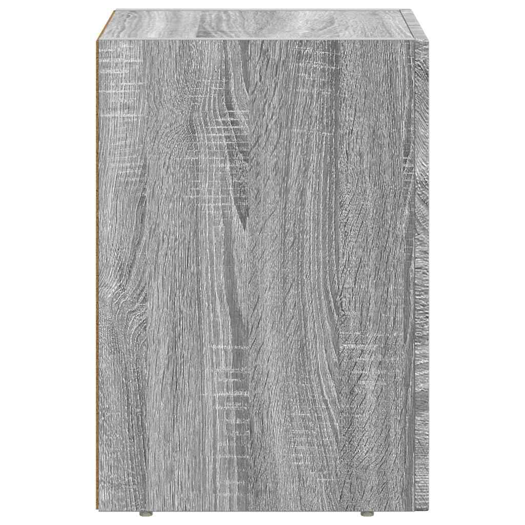 Noćni ormarić Siva Sonoma 29,5 x 33,5 x 50 cm Konstruirano drvo