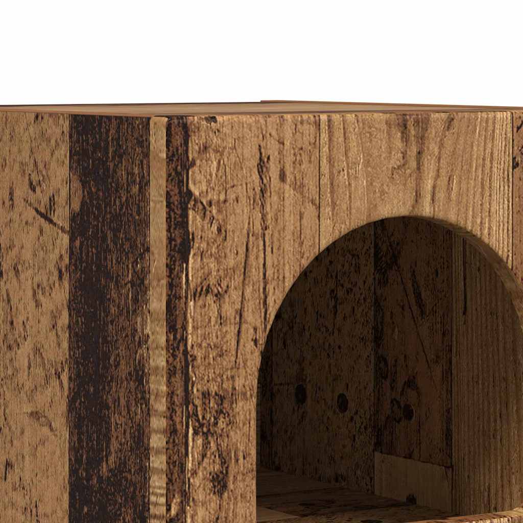 Noćni ormarić Staro drvo 29,5 x 33,5 x 50 cm Konstruirano drvo