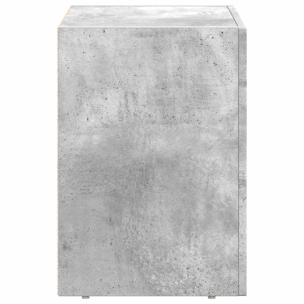 Noćni ormarić Betonski sivi 40 x 35 x 50 cm Konstruirano drvo