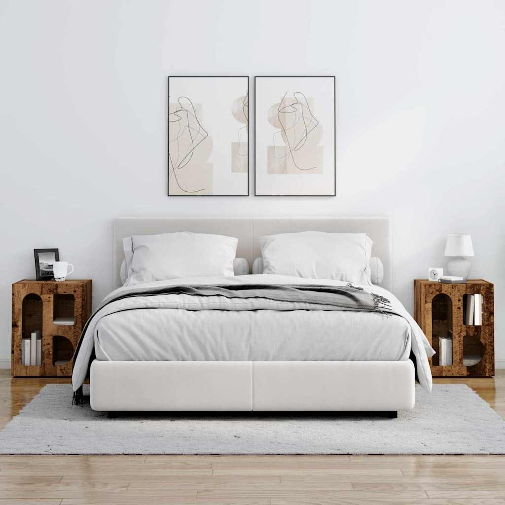 Noćni ormarić 2 pcs Staro drvo 40 x 35 x 50 cm