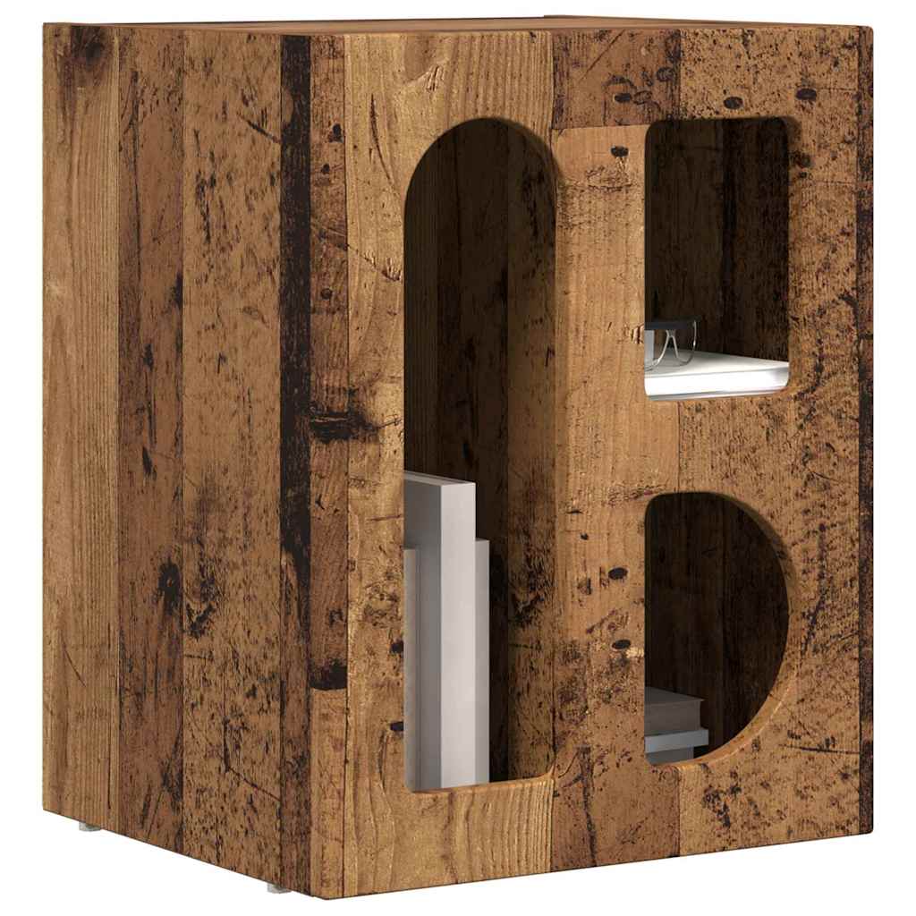 Noćni ormarić 2 pcs Staro drvo 40 x 35 x 50 cm
