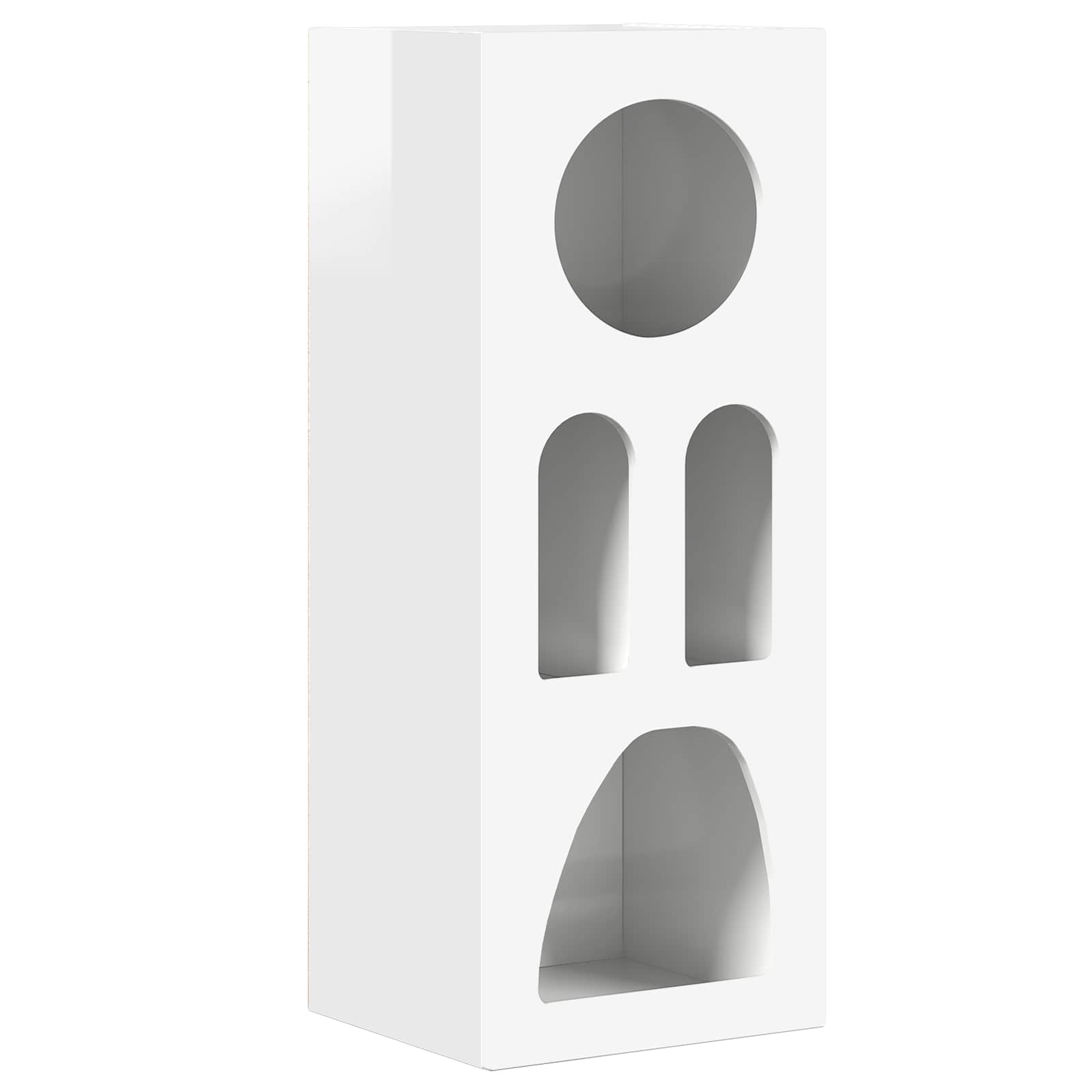 Kreveta Visoki sjaj bijela 40 x 35 x 100.5 cm Konstruirano drvo