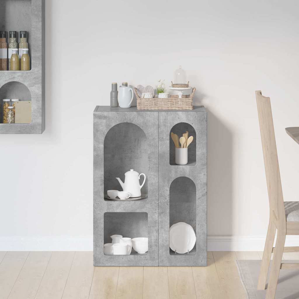 Kreveta Betonski sivi 59 x 35 x 80.5 cm Konstruirano drvo
