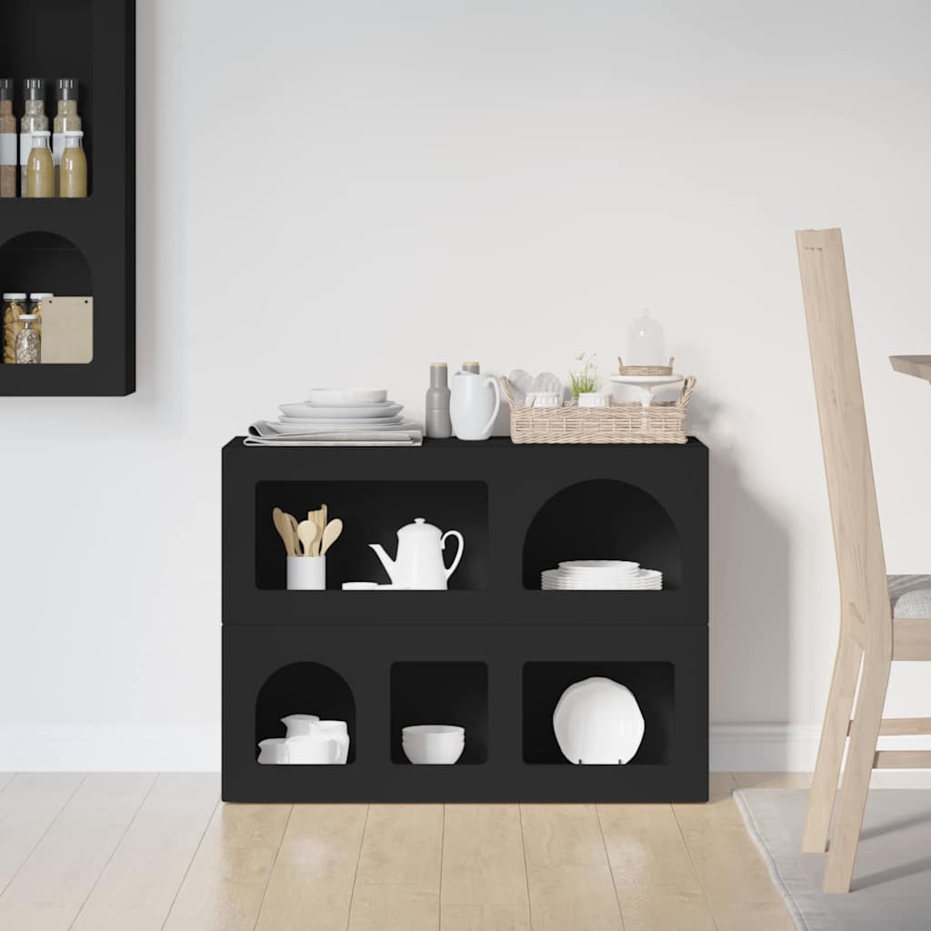 Kreveta Crna 80.5 x 35 x 59 cm Konstruirano drvo