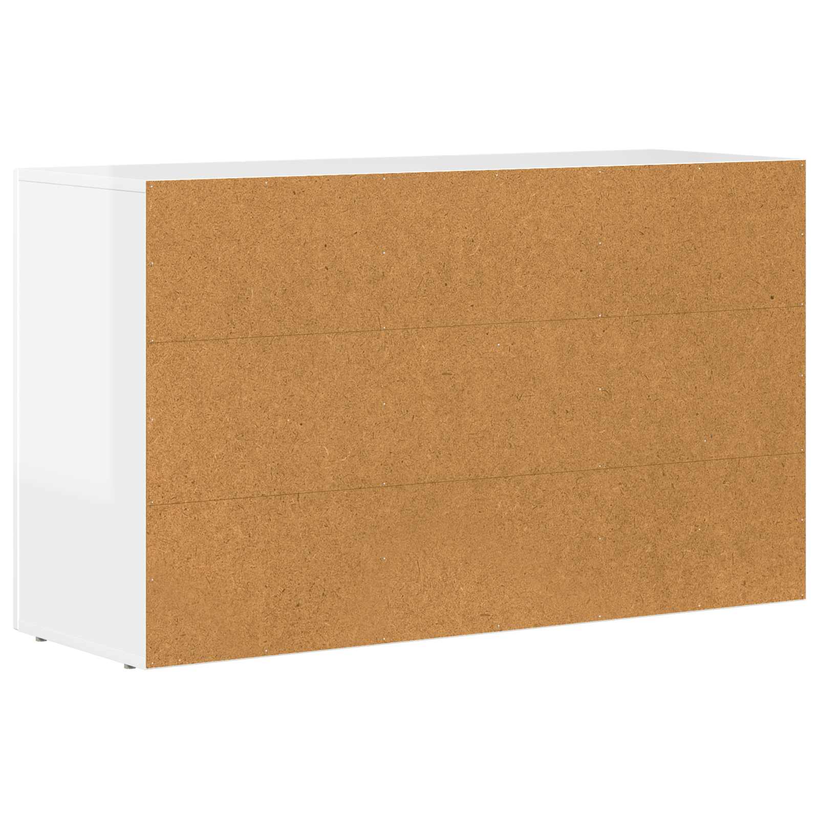 Kreveta Visoki sjaj bijela 100 x 35 x 59 cm Konstruirano drvo