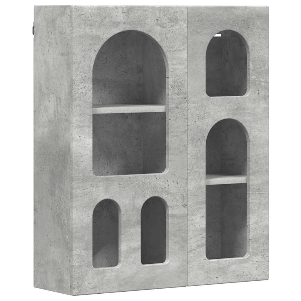 Viseći ormarić s policom Zidne Betonski sivi 59 x 20 x 71.5 cm