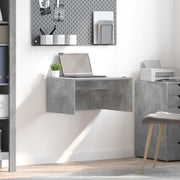 Stol za zid Betonski sivi 60 x 45 x 30 cm Konstruirano drvo