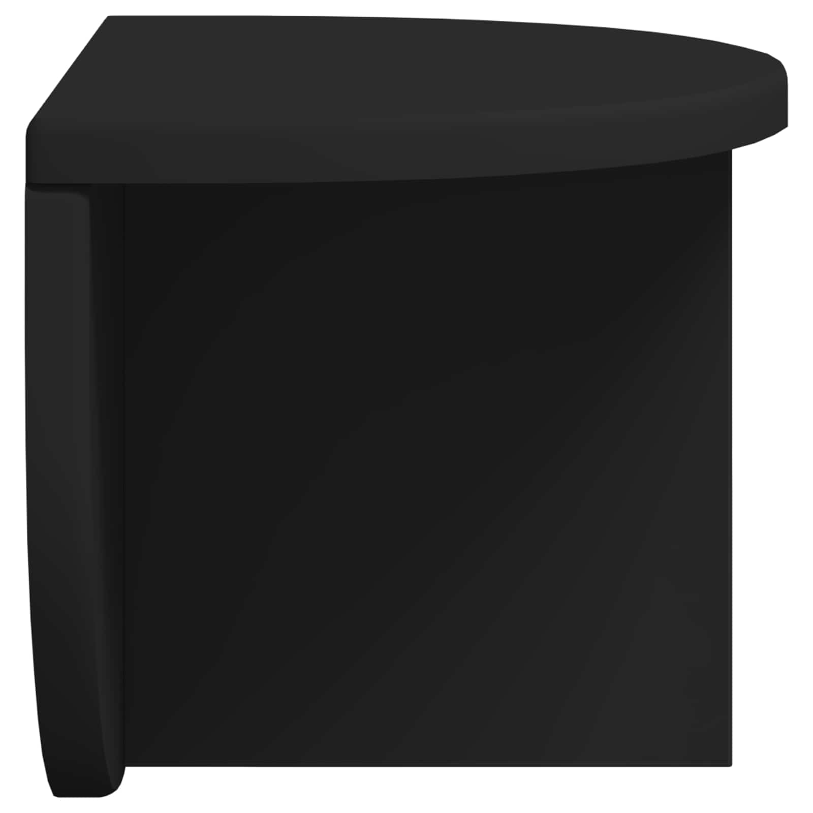 Polica na zidu Zidne Crna 38 x 19 x 19 cm Konstruirano drvo