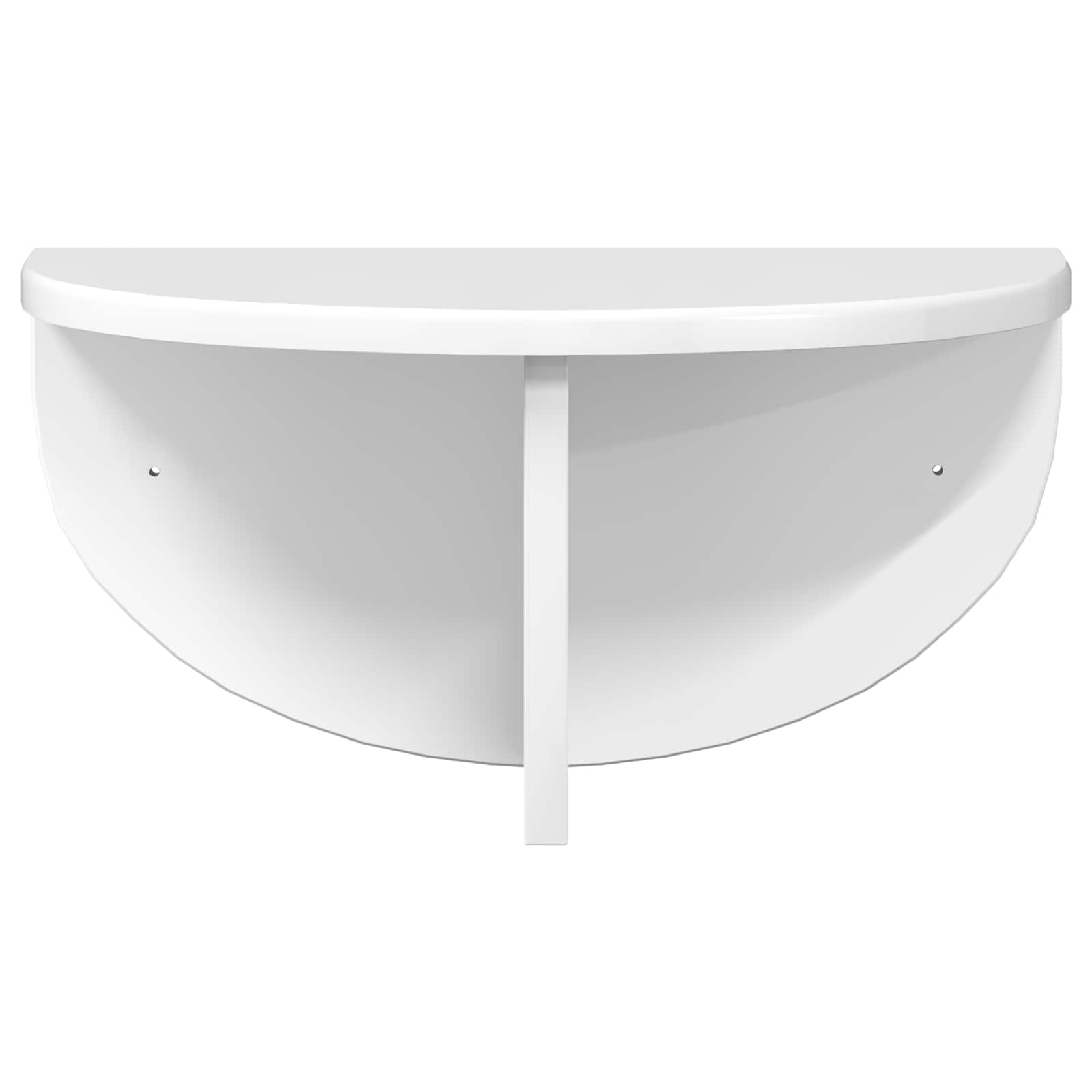 Polica na zidu Zidne 2 pcs Visoki sjaj bijela 38 x 19 x 19 cm