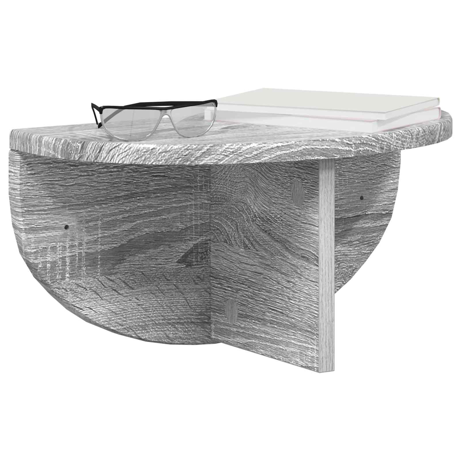 Polica na zidu Siva Sonoma 38 x 19 x 19 cm Konstruirano drvo