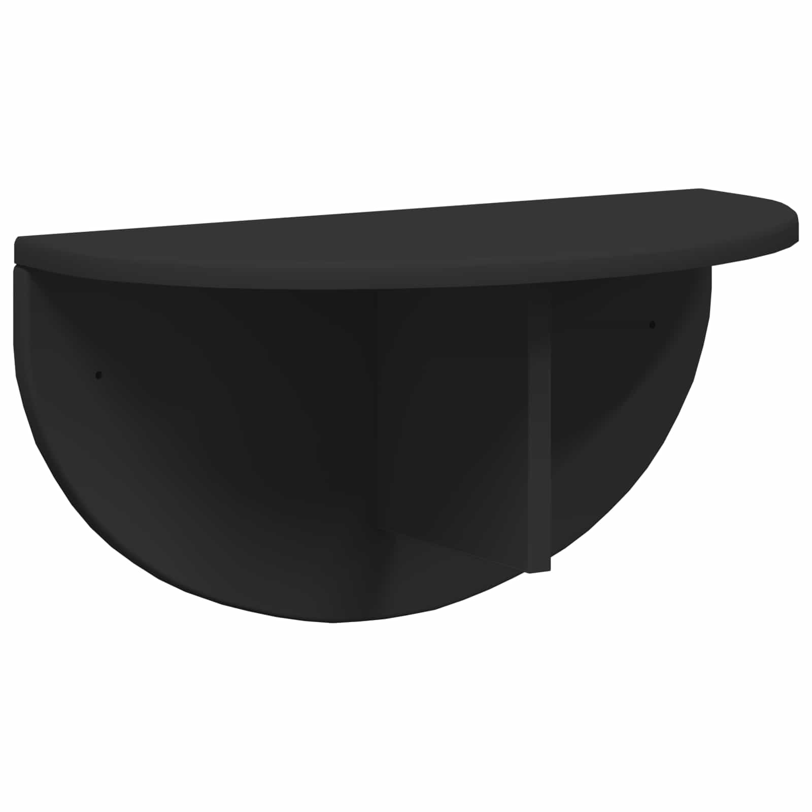 Polica na zidu Zidne Crna 48 x 24 x 24 cm Konstruirano drvo