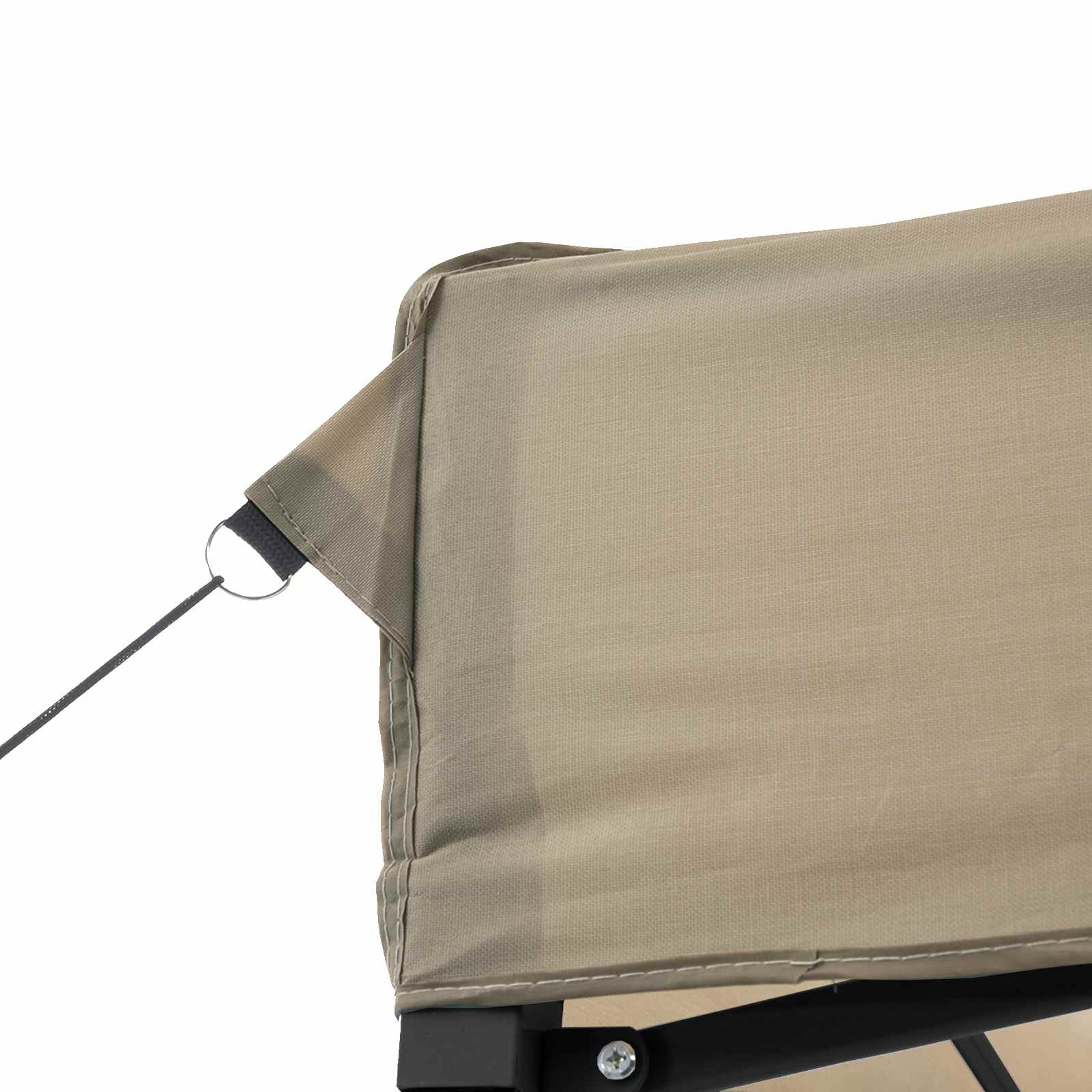 Šator za zabave Sivo-smeđa 200 x 200 x 306 cm Oxford tkanina