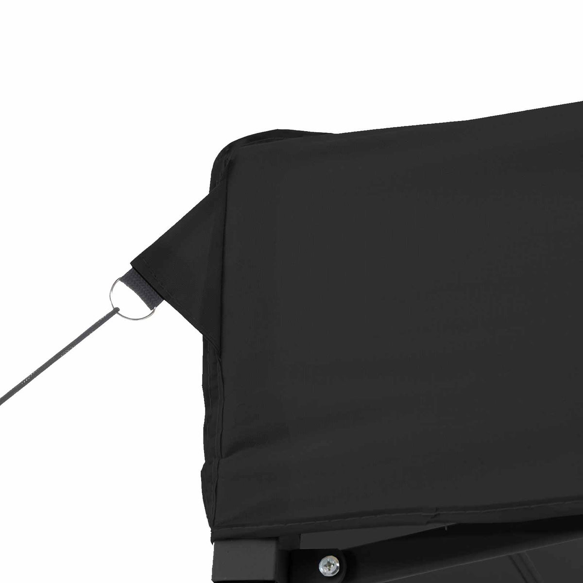 Šator za zabave 200 x 200 x 306 cm Crna Oxford tkanina