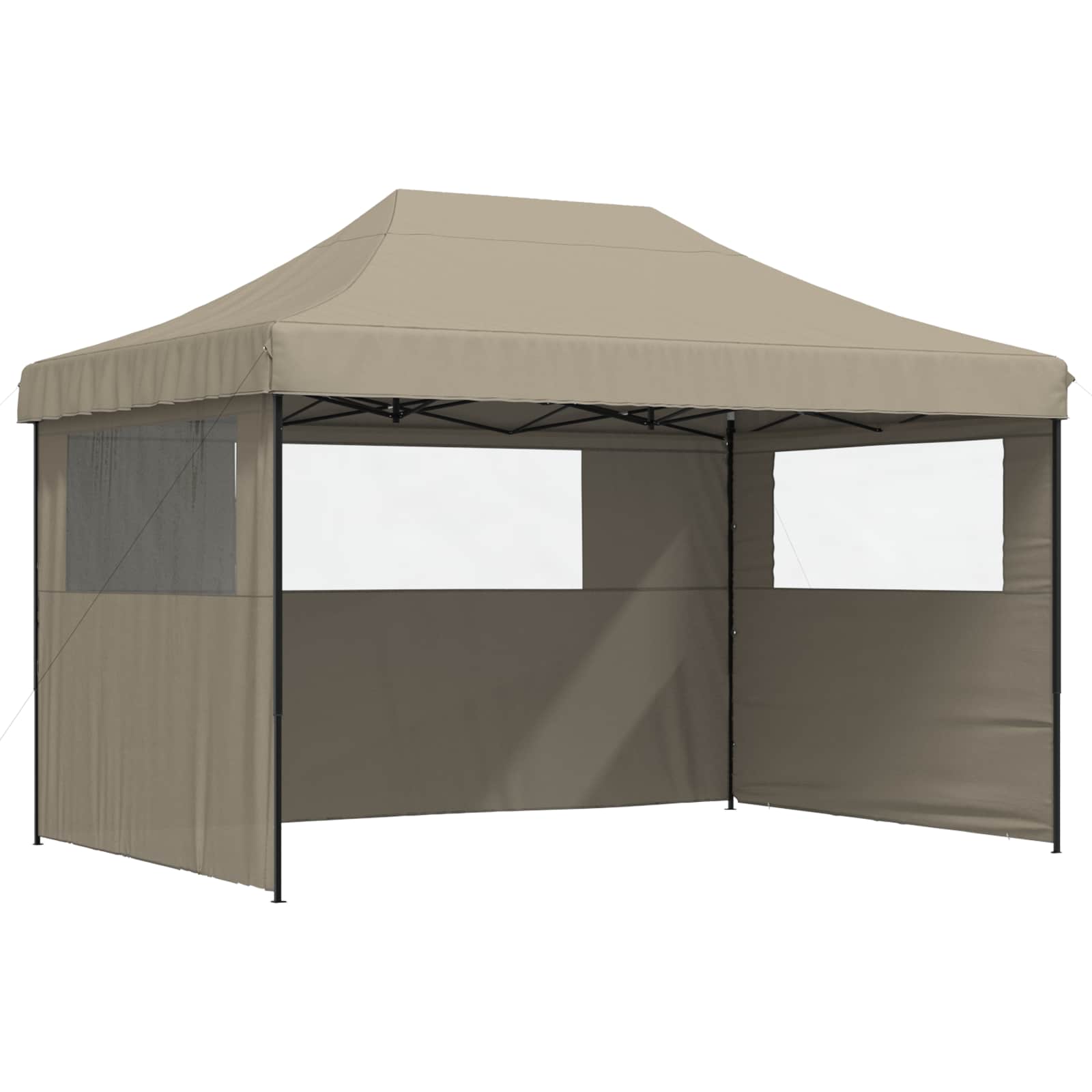 Šator za zabave Sivo-smeđa 279 x 410 x 315 cm Oxford tkanina
