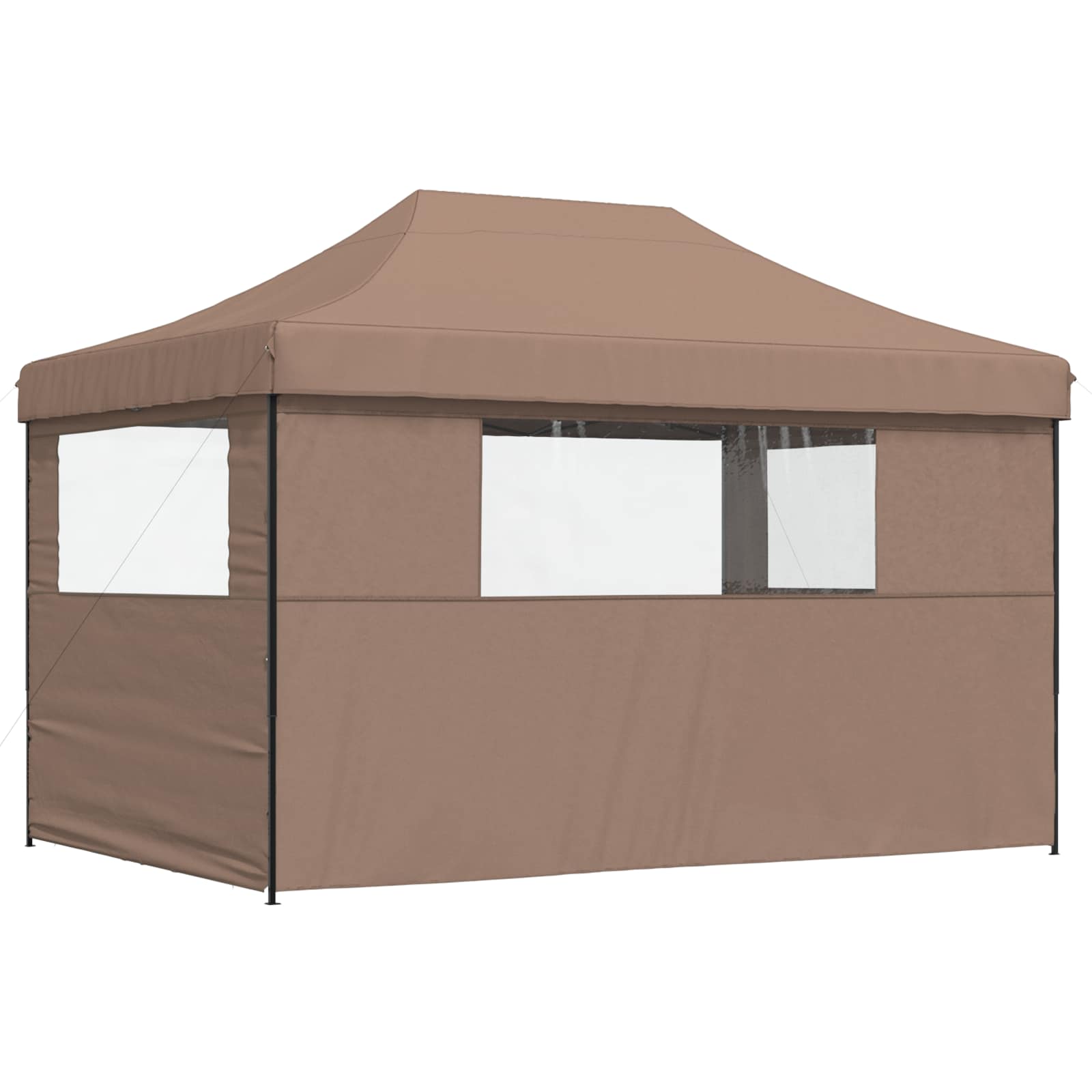 Šator za zabave Smeđa 279 x 410 x 315 cm Oxford tkanina